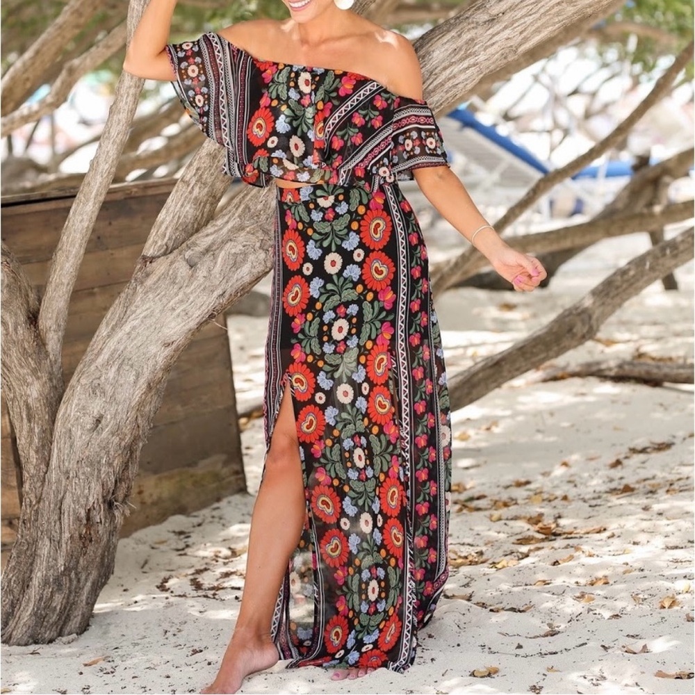 Show Me Your MuMu Colorful Bohemian Skirt Set
